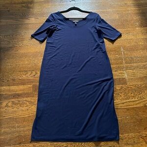 Eileen Fisher Navy Midi Dress